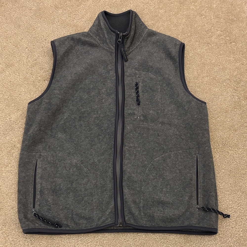 Old Navy Women’s Charcoal Gray Fleece Vest - Size L